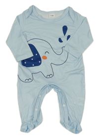 Světlemodrý overal se slonem 