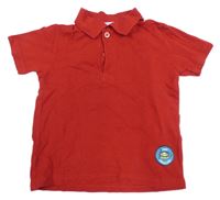 Čevené polo tričko se žábou Impidimpi