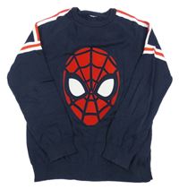 Tmavomodrý svetr se Spider-manem 