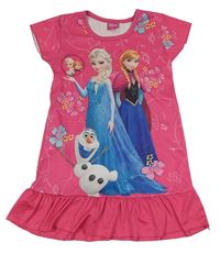 Tmavorůžová noční košile s Frozen Disney