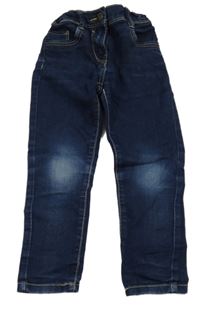 Tmavomodré skinny teplákové rifle zn. C&A