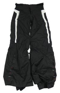 Černo-bílé šusťákové funkční zimní oteplovačky Wed'ze