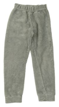 Šedé plyšové pyžamové kalhoty ZY