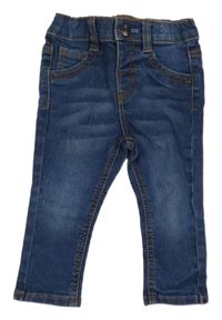 Modré skinny teplákové rifle KIABI