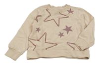 Světlepudrová mikina s hvězdičkami OVS