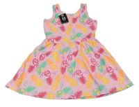 Nové - růžové šaty s ananasy PEP&CO