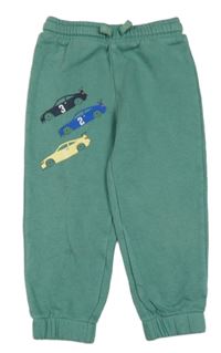 Olivové tepláky se závodními auty M&S