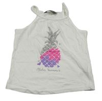 Bílý top s ananasem Primark