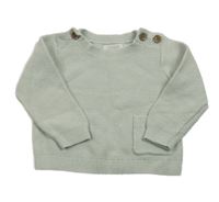 Světlezelený svetr s kapsou Mamas&Papas