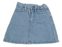 Světlemodrá riflová sukně