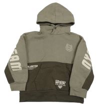 Hnědá mikina s tygrem a kapucí