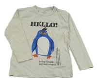 Šedé mikinotriko s tučňákem H&M