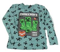 Zelenošedé triko s creepery - Minecraft