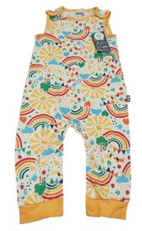 Nové - Bílé lehké laclové teplák s obrázky Kite