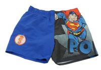 Modro-černé plážové kraťasy se Supermanem