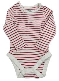 Bílo-červené pruhované body F&F