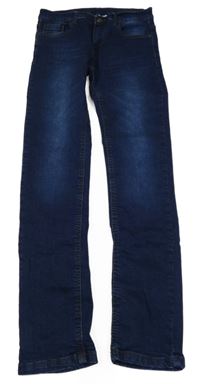 Tmavomodré skinny rifle Stop+Go