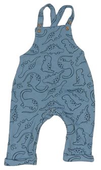Modré vzorované laclové tepláky s dinosaury Matalan