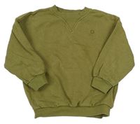 Khaki oversize mikina se smajlíkem George