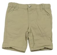 Béžové plátěné chino kraťasy Primark