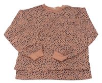 Starorůžovo-šedá vzorovaná mikina H&M