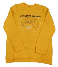 Hořčicová mikina s ovladačem Primark