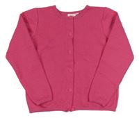 Růžová vzorovaná propínací mikina kids