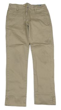 Světlebéžové plátěné kalhoty Matalan