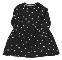 Antracitové šaty se srdíčky M&S