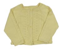 Žlutý lehký propínací svetr Matalan