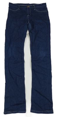 Tmavomodré skinny rifle 