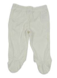 Bílé sametové polodupky s hvězdičkami 