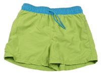 Zeleno-modré plážové kraťasy