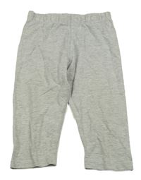 Šedé melírované crop legíny Pocopiano