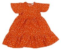 Červené květované lehké šaty Primark