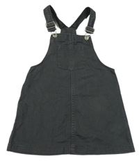 Tmavošedé laclové riflové šaty s kapsou H&M