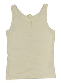 Bílý žebrovaný top H&M