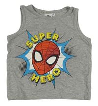 Šedé tílko se Spidermanem zn. Marvel