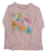 Růžové triko s Pepppou a Suzie 