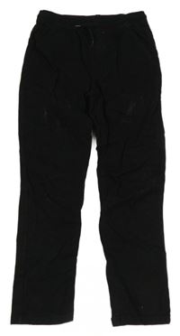 Černé plátěné kalhoty 