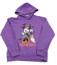 Fialová mikina s Minnie a kapucí Disney