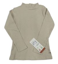 Nové - Béžové žebrované triko 