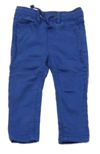 Tmavomodré teplákové skinny rifle George