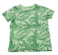 Zelené tričko s listy Name it