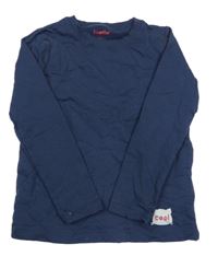 Tmavomodré thermo triko s kočičkou Lupilu