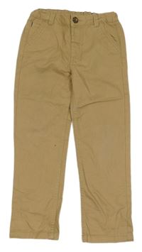 Hnědé plátěné chino kalhoty Mothercare