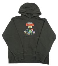 Antracitová mikina s kapucí - Brawl Stars Zara