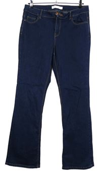 Dámské tmavomodré bootcut rifle George 