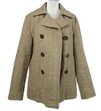 Pánský béžový vlněný zateplený kabát Brandit 