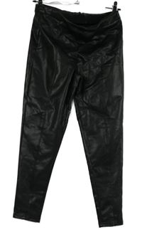 Dámské černé koženkové tregíny M&S